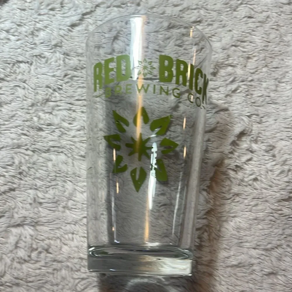 Red brick brewing Company glass